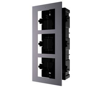 Врезная монтажная рамка на 3 модуля Hikvision DS-KD-ACF3/Plastic 99-00002156 фото
