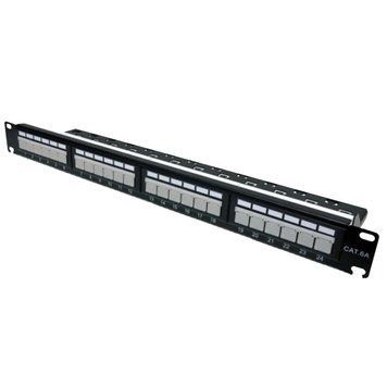 Патч-панель 19" 24xRJ-45 UTP, кат. 6a, із заднім організатором з пластиковими шторками, LW L&W ELECTRONICAL LW-PP74 99-00006946 фото