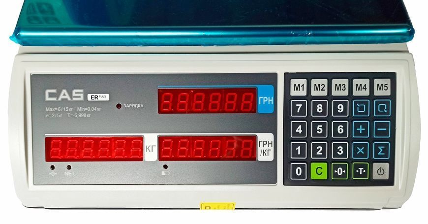 Торговые весы CAS ER Plus E без стойки на 6 кг ER-E-30-232 фото Торговые весы CAS ER Plus E без стойки на 6 кг ER-E-30-232 фото
