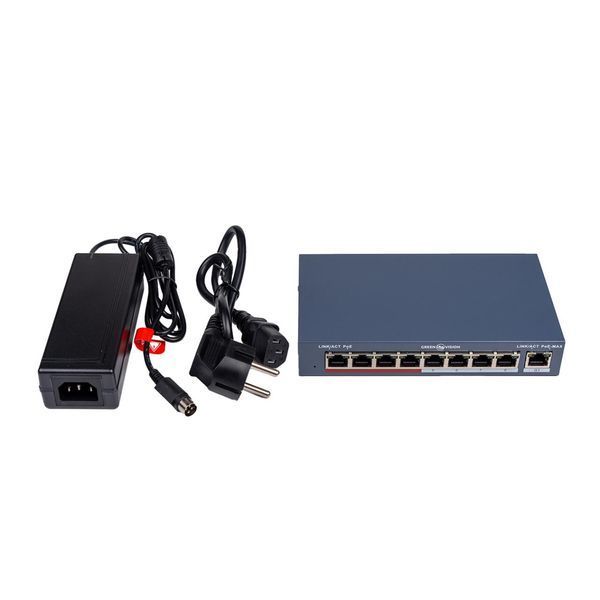 Коммутатор сетевой POE GV-018-AI-8+1PG LP21934 фото
