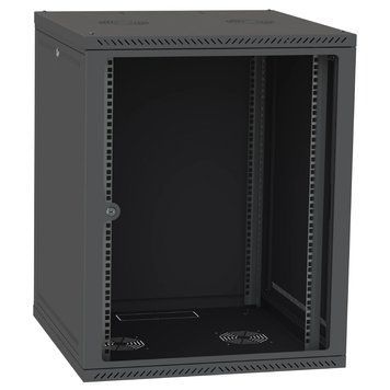 Шкаф серверный IPCOM СН-15U 600х450 стекло RAL9005 99-00024624 фото
