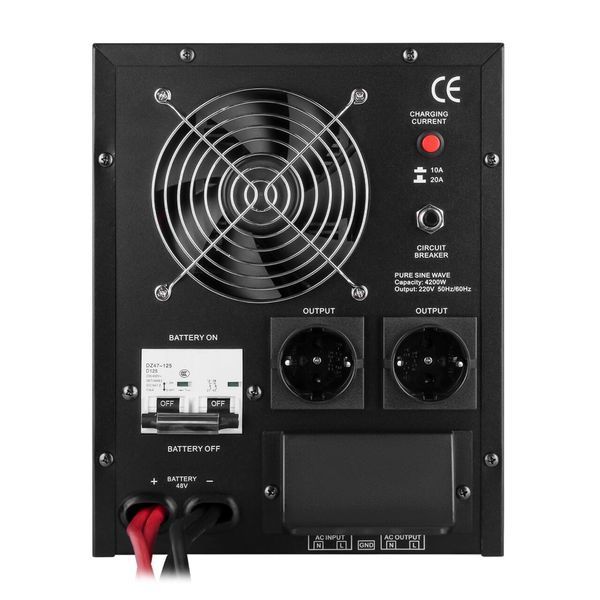 ДБЖ з правильною синусоїдою 48V LPY-B-PSW-6000VA+(4200Вт)10A/20A LP6615 фото