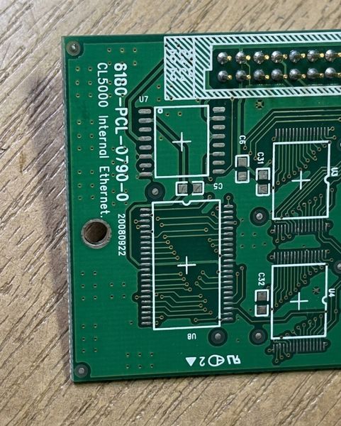 Плата разъема ETHERNET CL5000 (Ethernet cart PCB) старая версия CAS-6P80PCL07900 фото