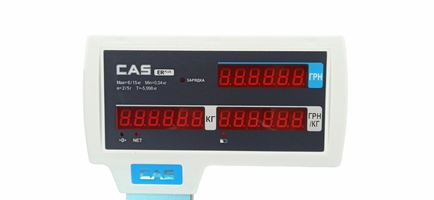 Ваги торгові CAS ER Plus EU зі стійкою на 6 кг ER-EU-30-232 фото