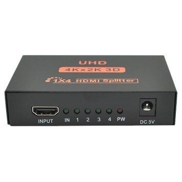 Активный HDMI сплитер 1=>4 порта 4K, 2K DC5V/2A 99-10030075 фото