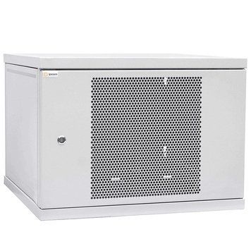 Шкаф телекоммуникационный дверь перфорация (серая) IPCOM 12U 600x600 99-00017730 фото