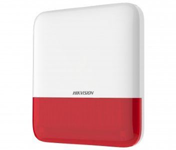 Бездротова зовнішня сирена Hikvision DS-PS1-E-WE-Red (червона) 99-00002738 фото