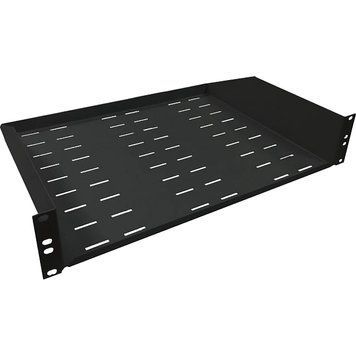 Полиця консольна чорна Hypernet 2U 19" 350 мм 9005 99-10024491 фото
