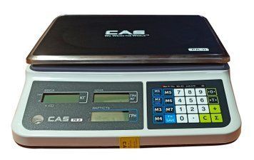 Ваги торгові CAS PR-II B з LCD дисплеєм на 6 кг PRII-B-LCD-30 фото