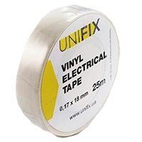 Iзоляцiйна стрiчка бiла 0.17х18 мм 25 м UNIFIX ETU-25W VTC-001170 фото