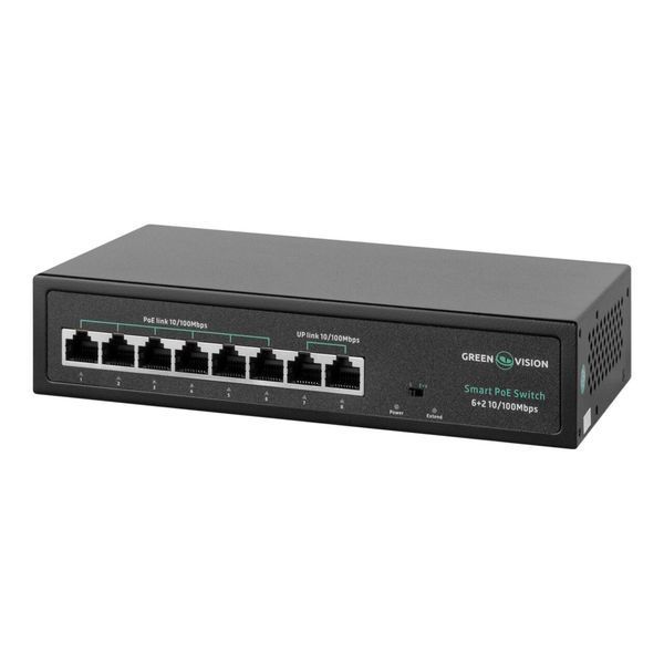 Коммутатор сетевой POE GV-015-D-06+2P LP21310 фото