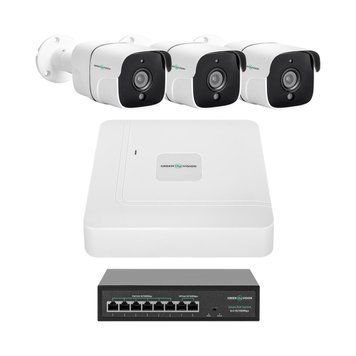 Комплект видеонаблюдения на 3 камеры&nbsp;GV-IP-K-W86/03 5MP LP29479 фото