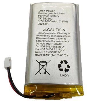 Аккумулятор двухпиновый Ajax Hub, Hub Plus, Hub 2, Rex 3,7V 2000mAh 7.4Wh (XK-953562) 99-00008598 фото