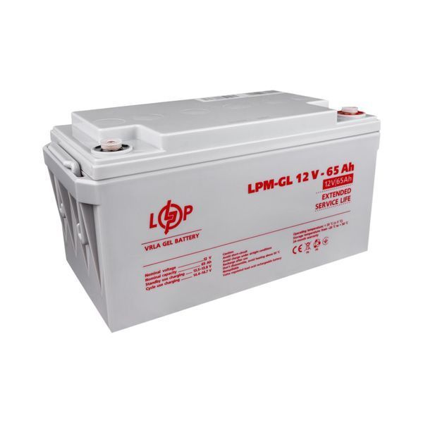 Аккумулятор гелевый LPM-GL 12V - 65 Ah LP3869 фото