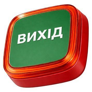 Извещатель Ajax EN54 FireProtect (VAD) red пожарный световой "ВЫХОД" 99-10034544 фото