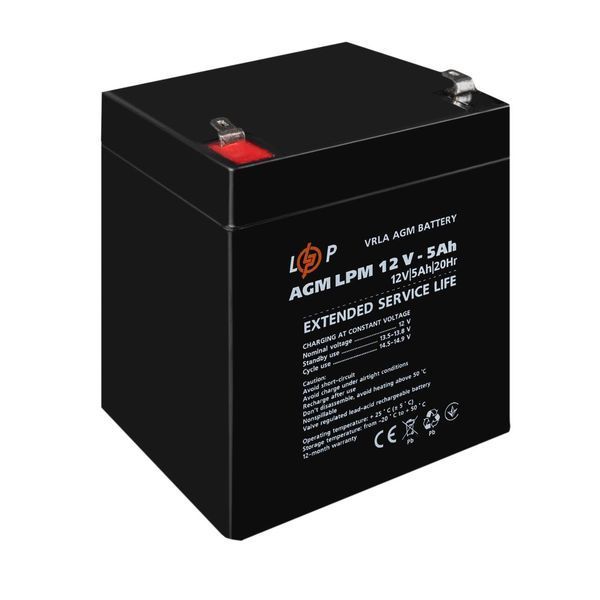 Аккумулятор AGM LPM 12V - 5 Ah LP3861 фото