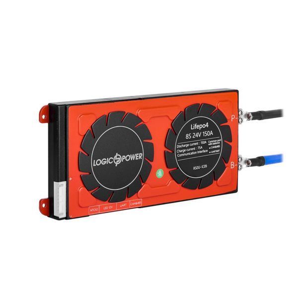 Smart BMS плата LiFePO4 24V 8S 150A (Dis 150A Ch 75A) + UART/RS485/CAN LP20753 фото