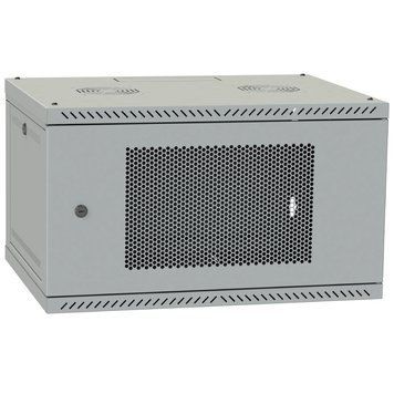Шкаф телекоммуникационный IPCOM 4U 600x350 дверь перфорация (серая) 99-10025692 фото