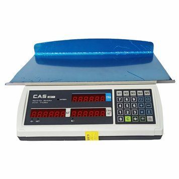 Торговые весы CAS ER Plus E LR на 6 кг (без стойки с расширенной платформой) ER-PLUS-E-LR-6-30 фото