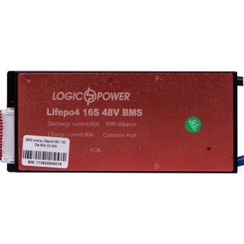 BMS плата LiFePO4 48V 16S Dis 80A Ch 40A LP11592 фото