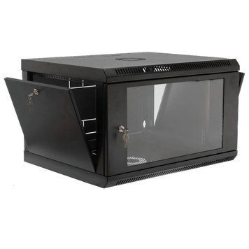 Шкаф 19" 6U, 600x400x373мм акриловое стекло, черная 99-10026232 фото