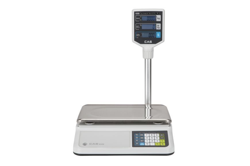 Ваги торгові CAS PR-II P з LCD дисплеєм без дисплея покупця на 6 кг PRII-P-ND-30 фото