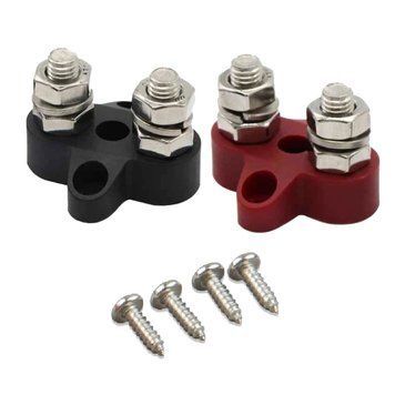 Подвійний набір клем M8 Victron Energy Dual Terminal Stud M8-linked set (1 red/1 black) VTC-002090 фото