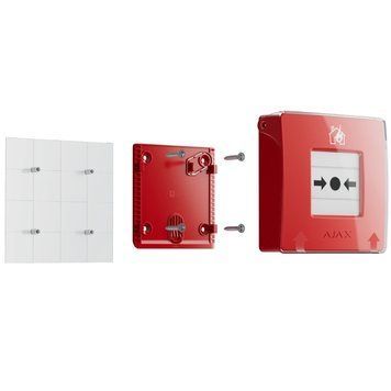 Сповіщувач Ajax Manual Call Point (Red) (8EU) ASP ручний пожежний 99-00016413 фото