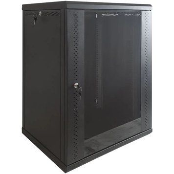 Шафа EServer 15U 600х500х773 скло, чорна 99-10027990 фото