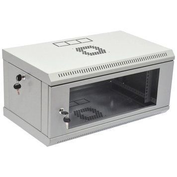 Шкаф 19" 4U 600x400x284мм акриловое стекло, серый 99-10037024 фото