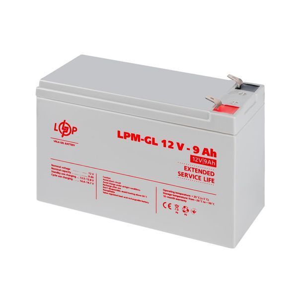 Акумулятор гелевий LPM-GL 12V - 9 Ah LP6563 фото