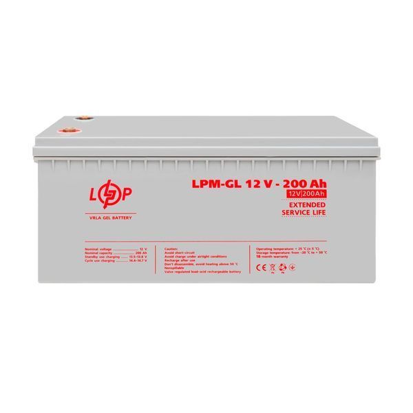 Аккумулятор гелевый LPM-GL 12V - 200 Ah Уценка 05.2024 LP42049 фото